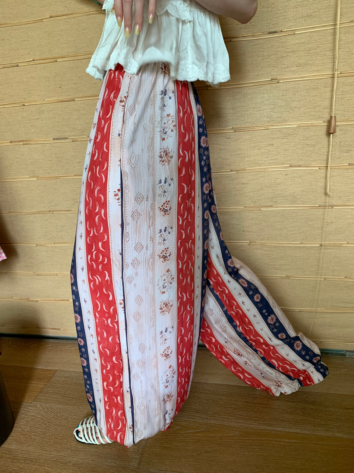 Balloon‑Shape Rayon Harem Pants With Side Pockets, High Waist Loose Casual Pants